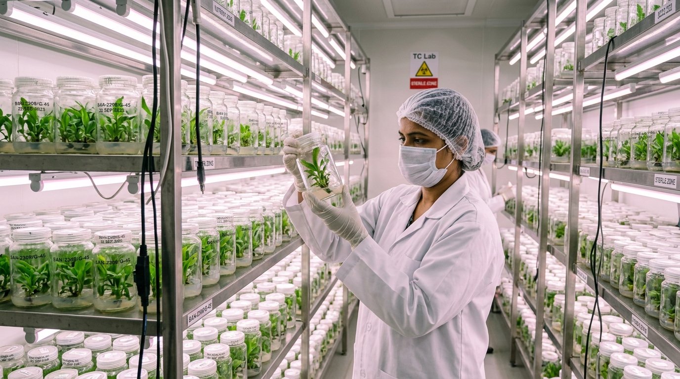 Sashanka Certified Commercial Plant Tissue Culture Growth Laboratory